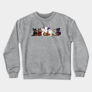 Rabbit Halloween Horizontal Design _ Bunniesmee Halloween Edition Crewneck Sweatshirt